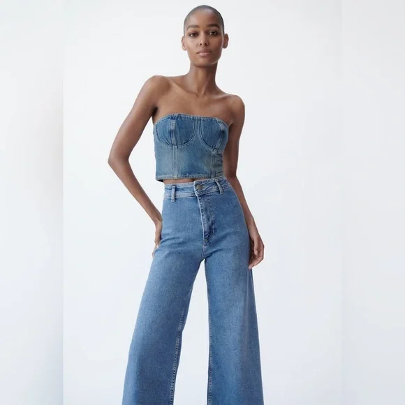 ZARA // The Marine Straight in medium blue - Picture 2 of 6